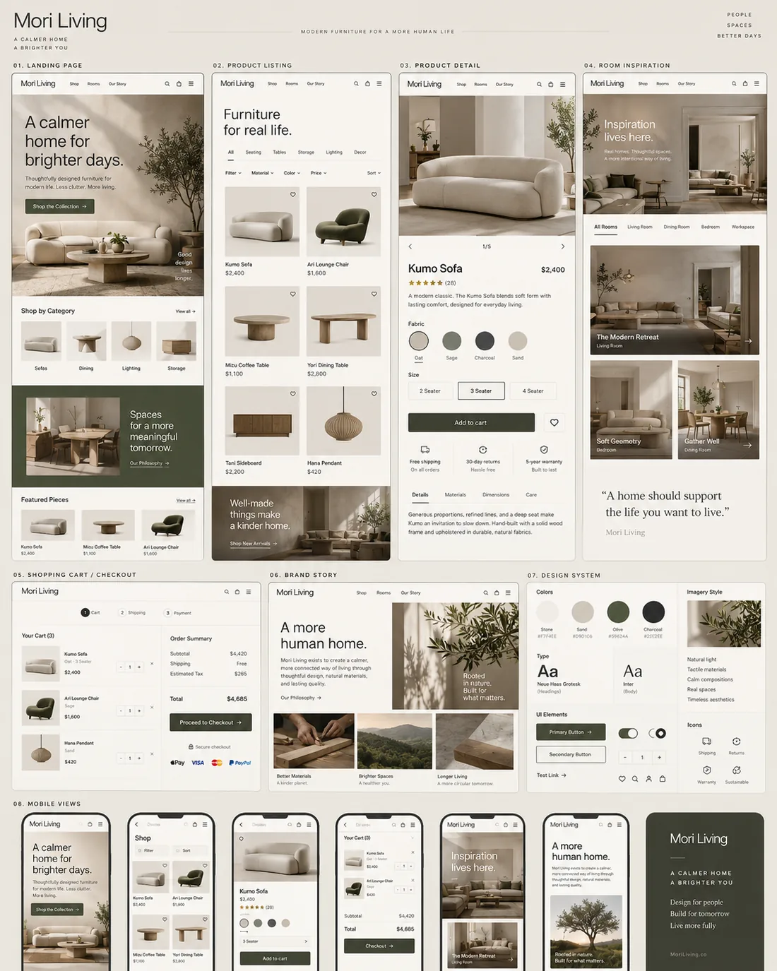 Mori Living, Modern Furniture Commerce