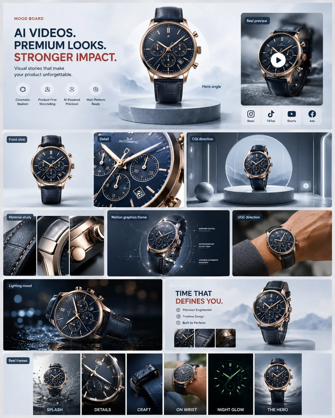 Automatic Chrono / Premium Looks creative direction mood board