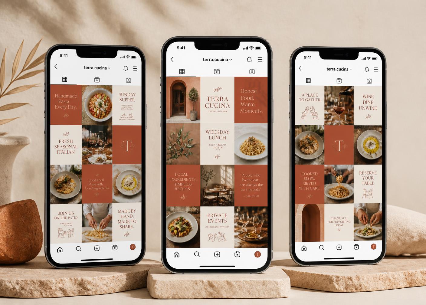 Terra Cucina — Social Grid